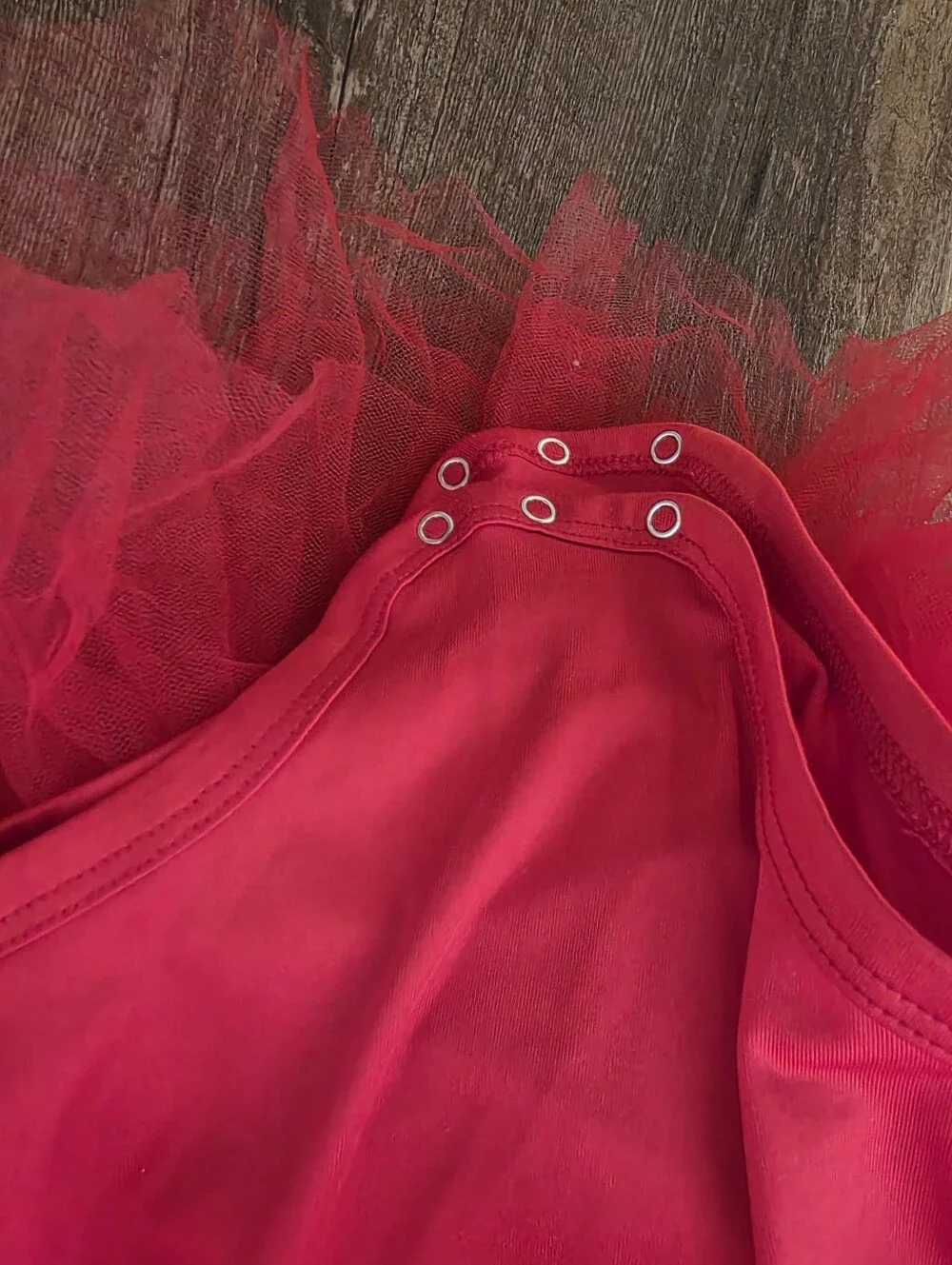 I Love Plum Red Long Sleeve Tulle Tutu Dress for Kids Size 2 Year